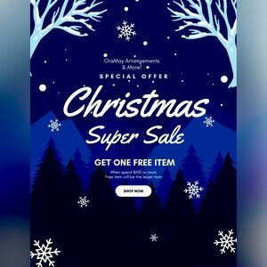 Christmas super sale advertisement